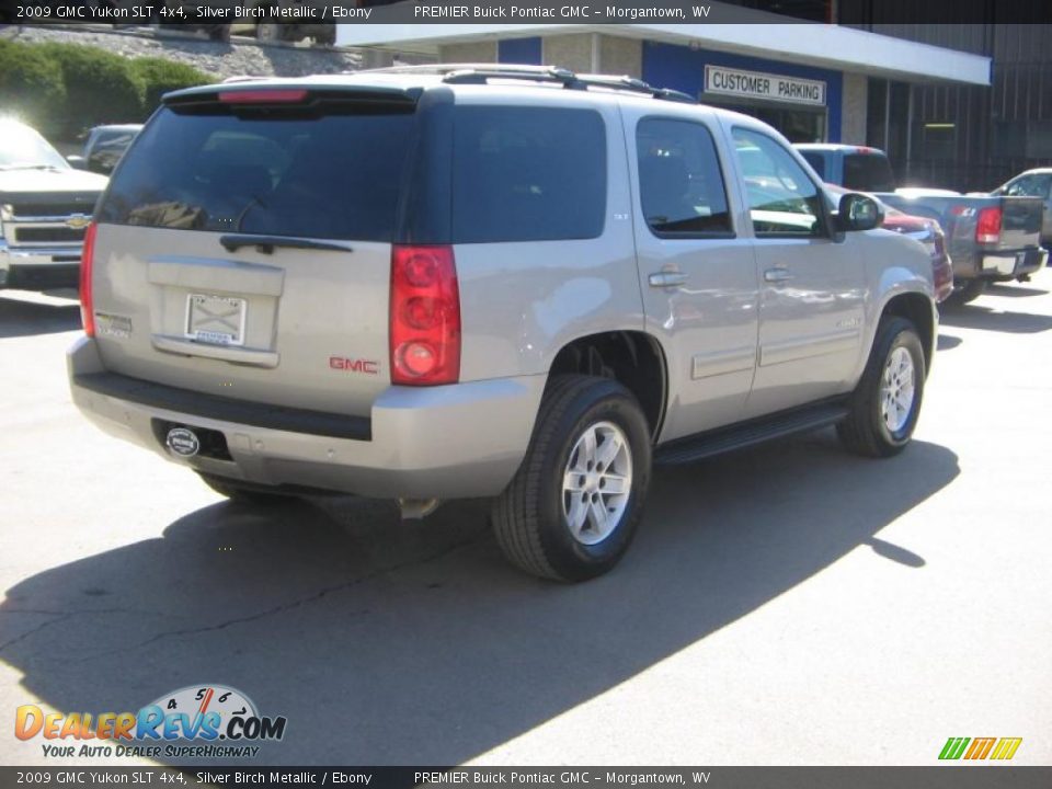 2009 GMC Yukon SLT 4x4 Silver Birch Metallic / Ebony Photo #6