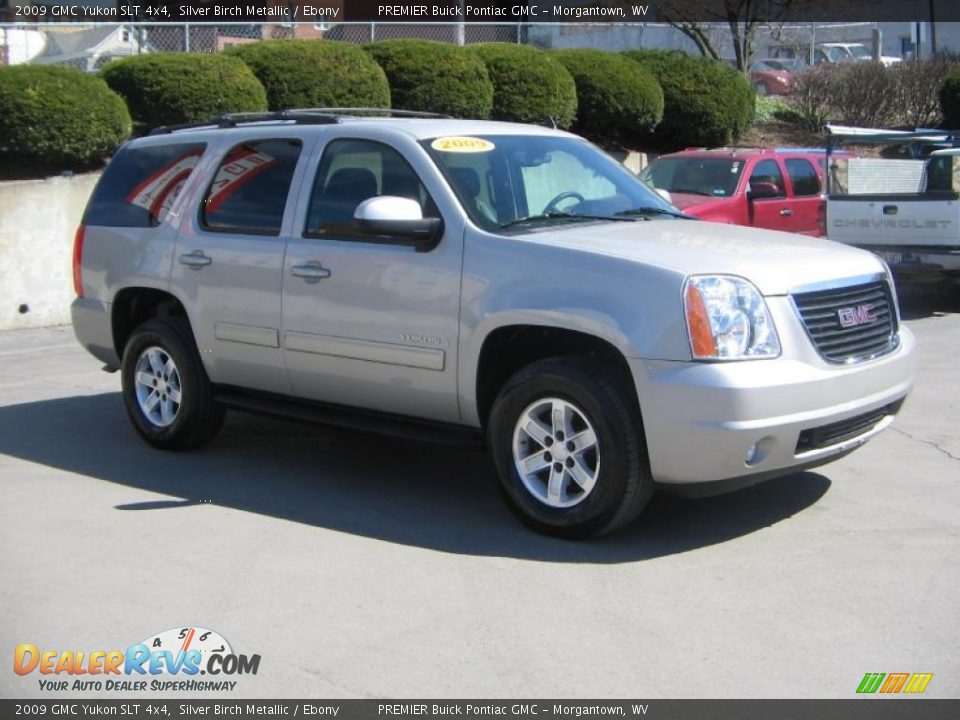 2009 GMC Yukon SLT 4x4 Silver Birch Metallic / Ebony Photo #8
