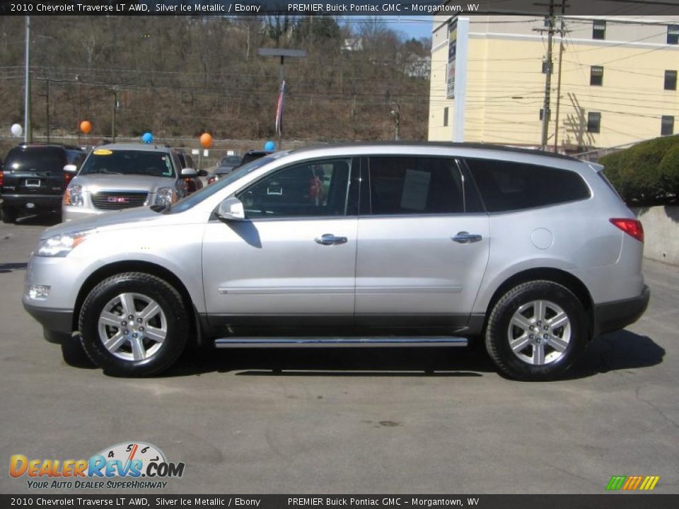 2010 Chevrolet Traverse LT AWD Silver Ice Metallic / Ebony Photo #3