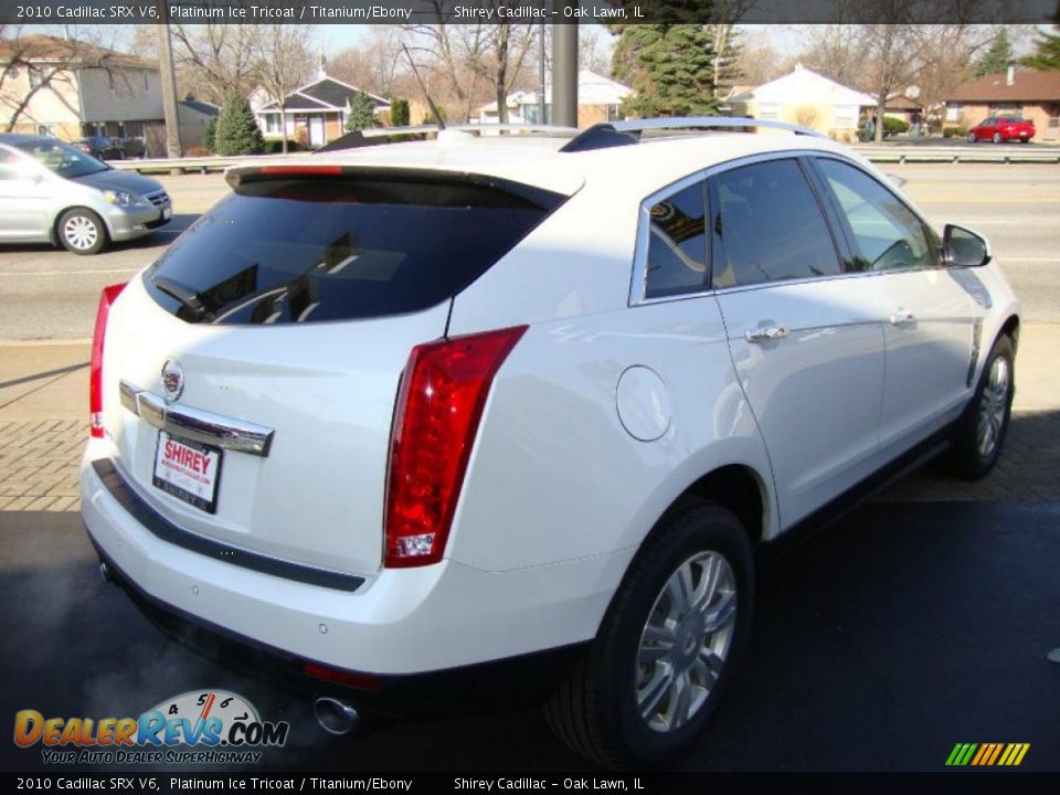 2010 Cadillac SRX V6 Platinum Ice Tricoat / Titanium/Ebony Photo #4