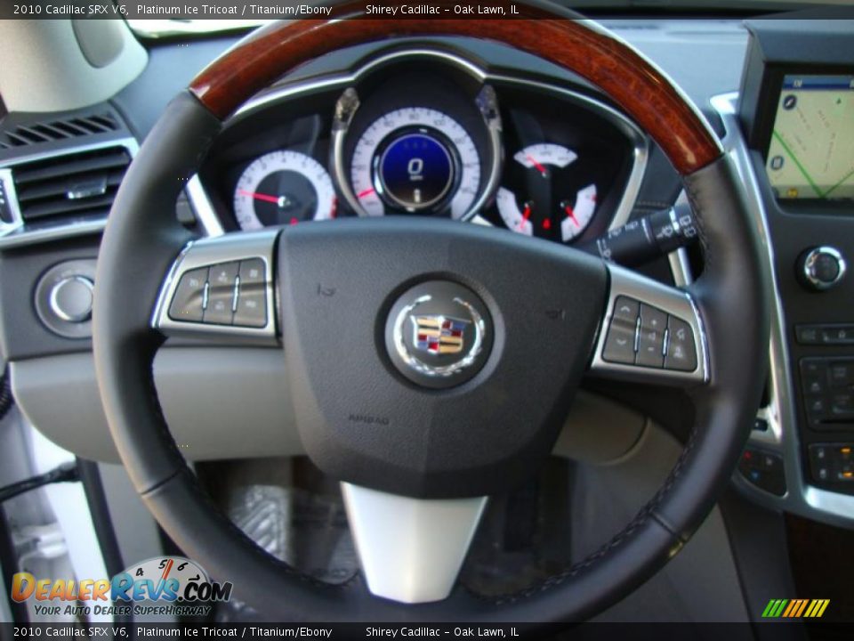 2010 Cadillac SRX V6 Platinum Ice Tricoat / Titanium/Ebony Photo #14