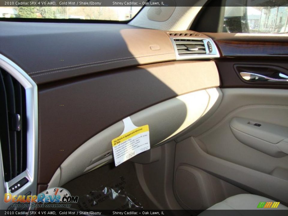 2010 Cadillac SRX 4 V6 AWD Gold Mist / Shale/Ebony Photo #20