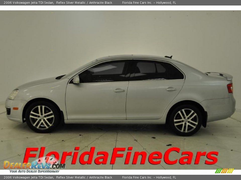 2006 Volkswagen Jetta TDI Sedan Reflex Silver Metallic / Anthracite Black Photo #3
