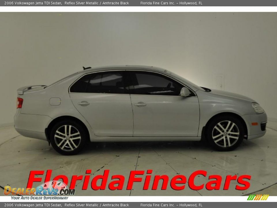 2006 Volkswagen Jetta TDI Sedan Reflex Silver Metallic / Anthracite Black Photo #4