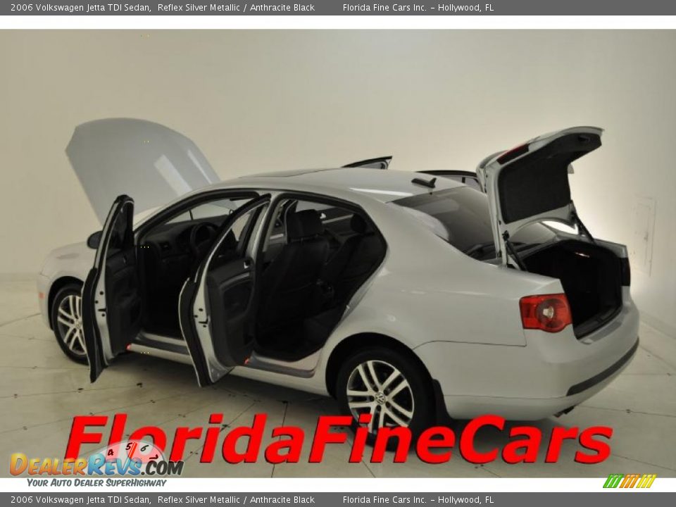 2006 Volkswagen Jetta TDI Sedan Reflex Silver Metallic / Anthracite Black Photo #8