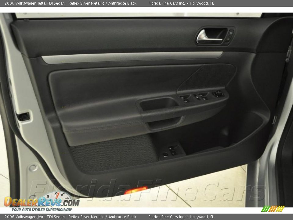 2006 Volkswagen Jetta TDI Sedan Reflex Silver Metallic / Anthracite Black Photo #11