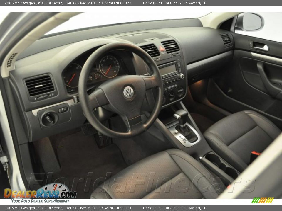 2006 Volkswagen Jetta TDI Sedan Reflex Silver Metallic / Anthracite Black Photo #12