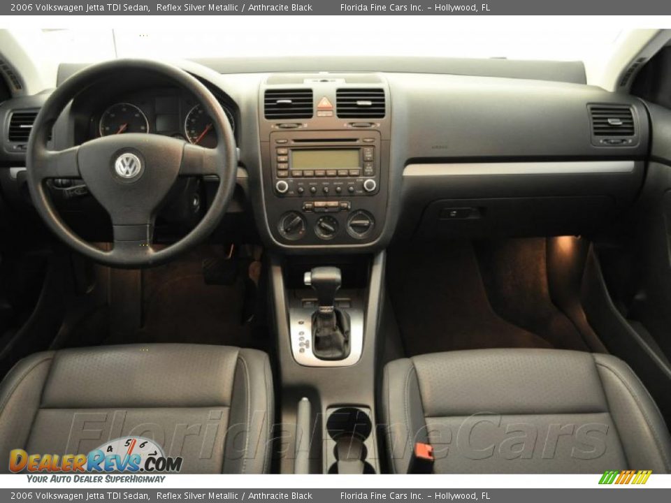2006 Volkswagen Jetta TDI Sedan Reflex Silver Metallic / Anthracite Black Photo #15