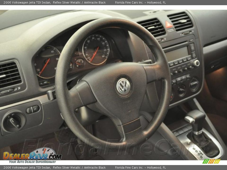 2006 Volkswagen Jetta TDI Sedan Reflex Silver Metallic / Anthracite Black Photo #17