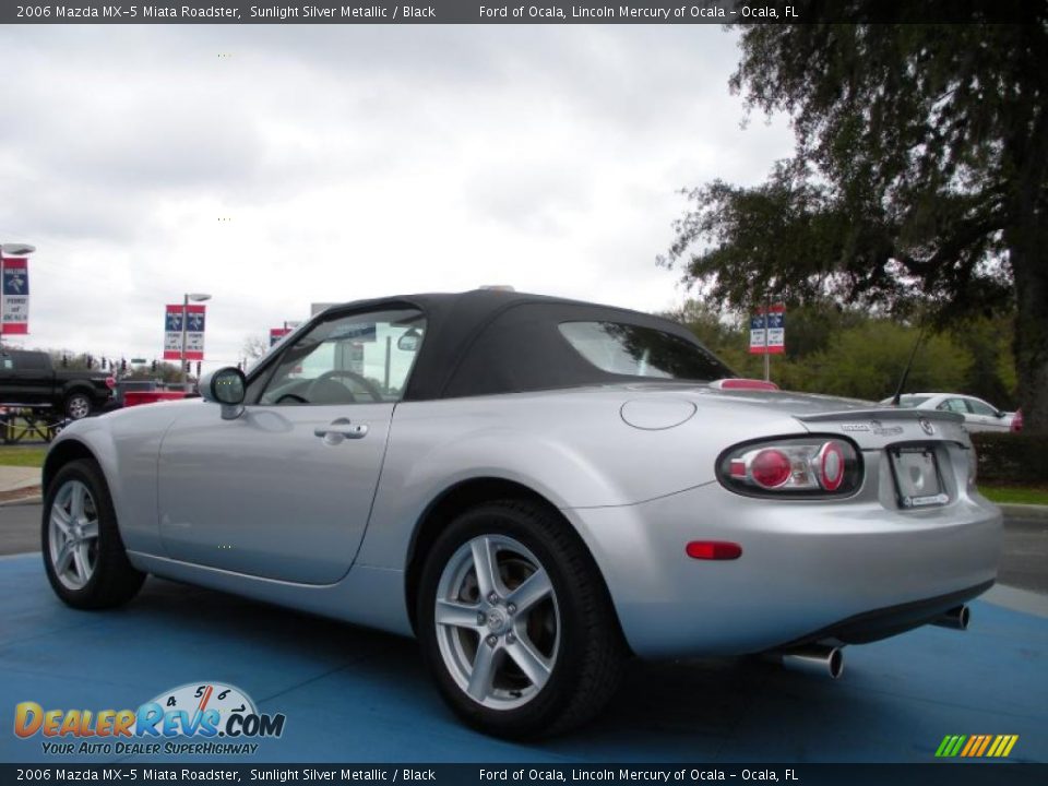 2006 Mazda MX-5 Miata Roadster Sunlight Silver Metallic / Black Photo #3