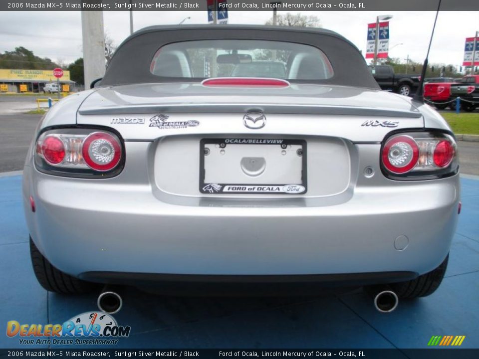 2006 Mazda MX-5 Miata Roadster Sunlight Silver Metallic / Black Photo #4