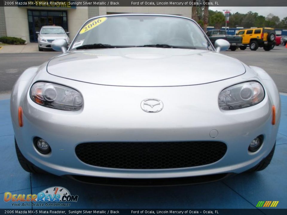 2006 Mazda MX-5 Miata Roadster Sunlight Silver Metallic / Black Photo #8