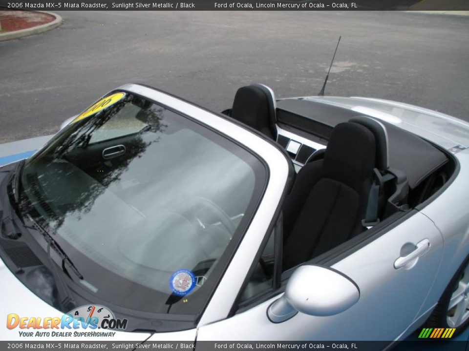 2006 Mazda MX-5 Miata Roadster Sunlight Silver Metallic / Black Photo #10