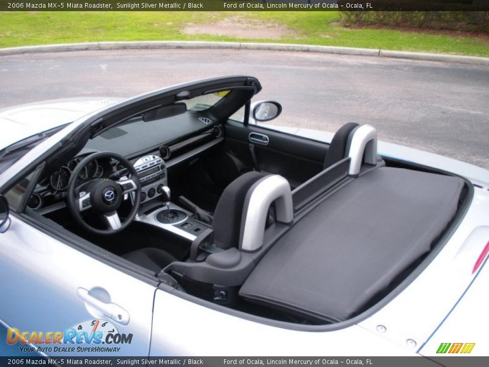 2006 Mazda MX-5 Miata Roadster Sunlight Silver Metallic / Black Photo #11