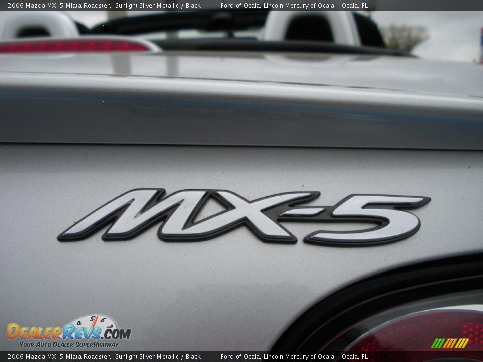2006 Mazda MX-5 Miata Roadster Sunlight Silver Metallic / Black Photo #13