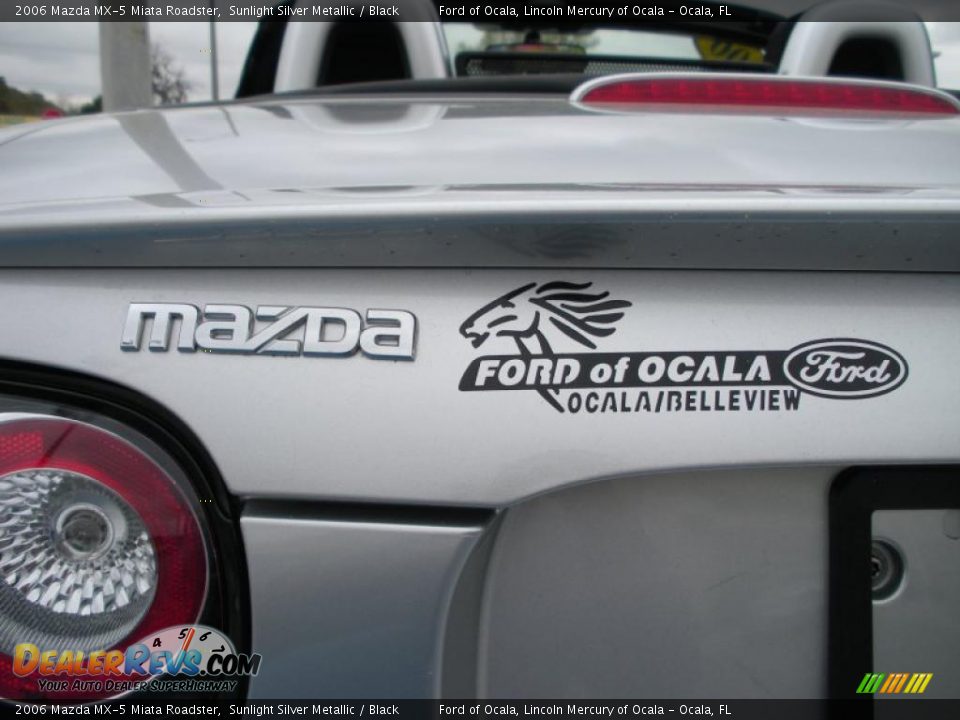 2006 Mazda MX-5 Miata Roadster Sunlight Silver Metallic / Black Photo #14