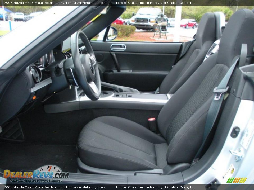 2006 Mazda MX-5 Miata Roadster Sunlight Silver Metallic / Black Photo #16
