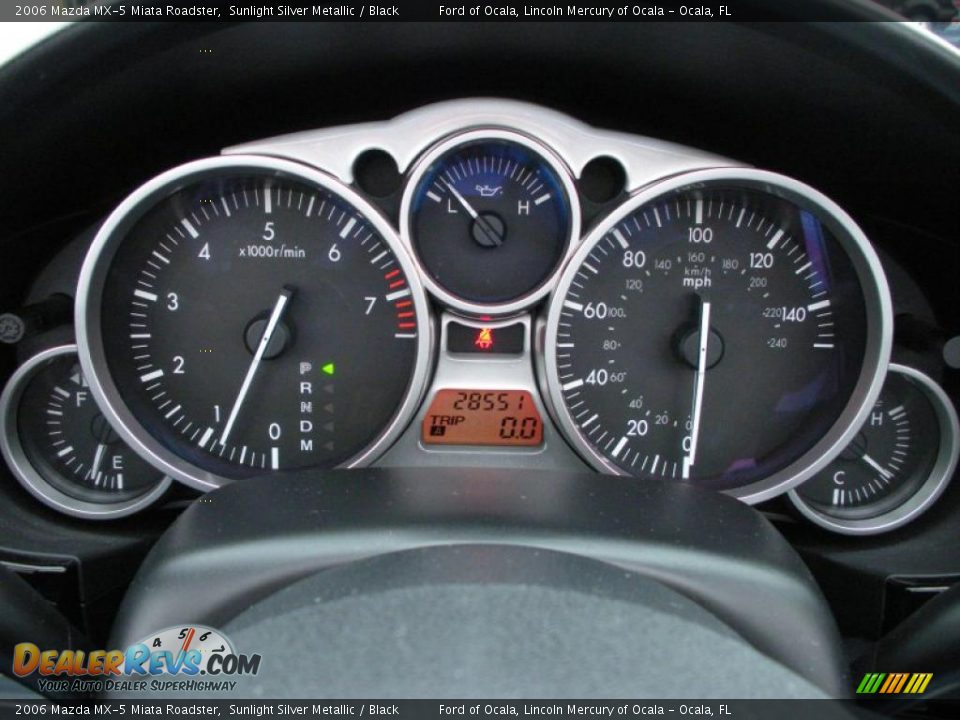 2006 Mazda MX-5 Miata Roadster Sunlight Silver Metallic / Black Photo #22