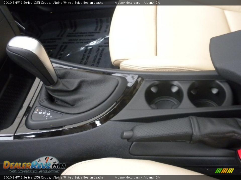 2010 BMW 1 Series 135i Coupe Alpine White / Beige Boston Leather Photo #8