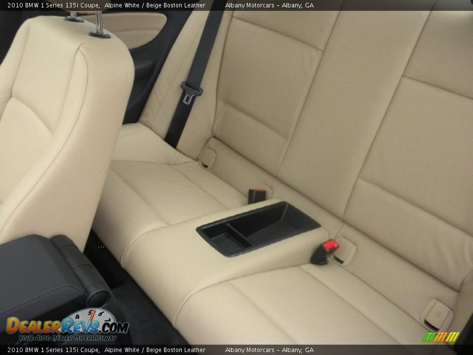 2010 BMW 1 Series 135i Coupe Alpine White / Beige Boston Leather Photo #11