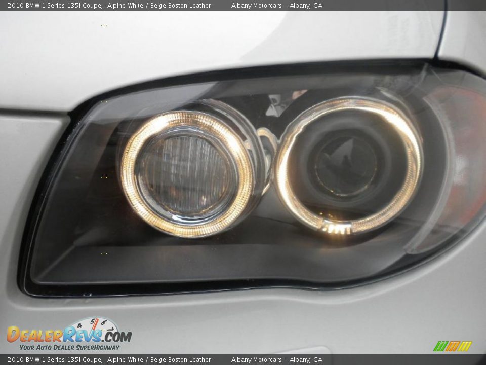 2010 BMW 1 Series 135i Coupe Alpine White / Beige Boston Leather Photo #22