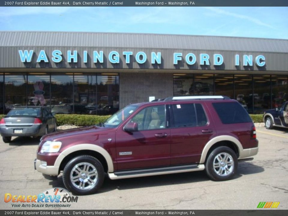 2007 Ford Explorer Eddie Bauer 4x4 Dark Cherry Metallic / Camel Photo #1