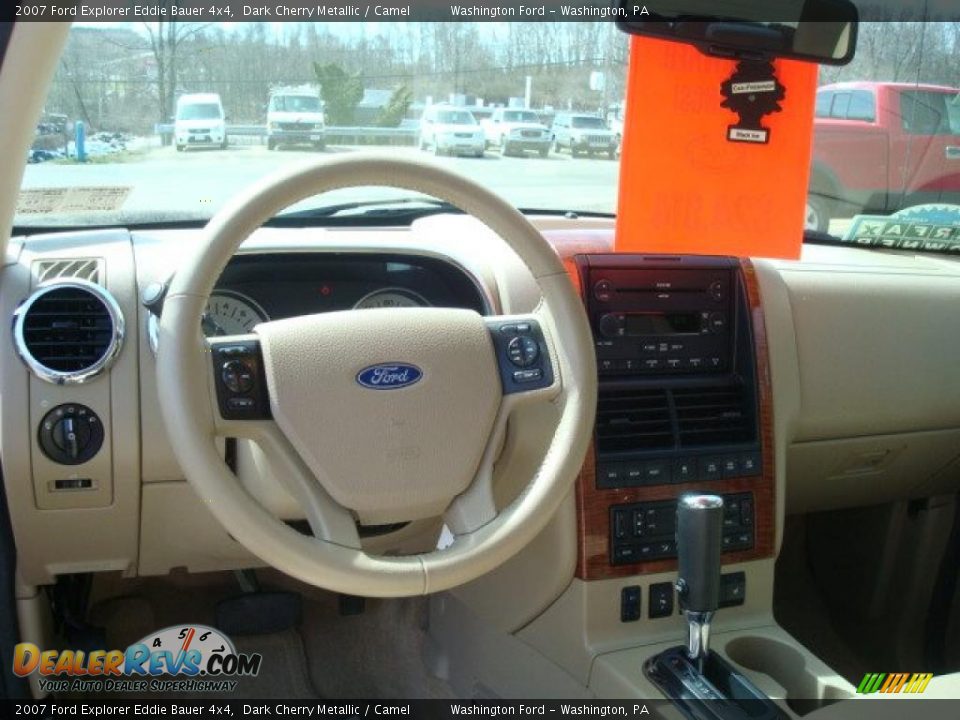 2007 Ford Explorer Eddie Bauer 4x4 Dark Cherry Metallic / Camel Photo #15