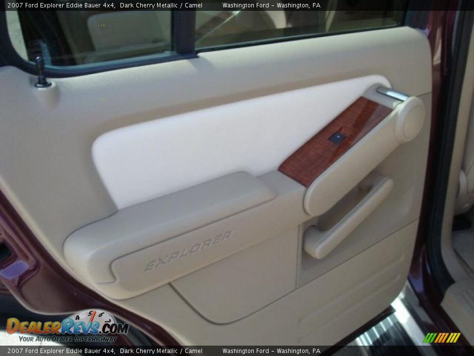 2007 Ford Explorer Eddie Bauer 4x4 Dark Cherry Metallic / Camel Photo #16