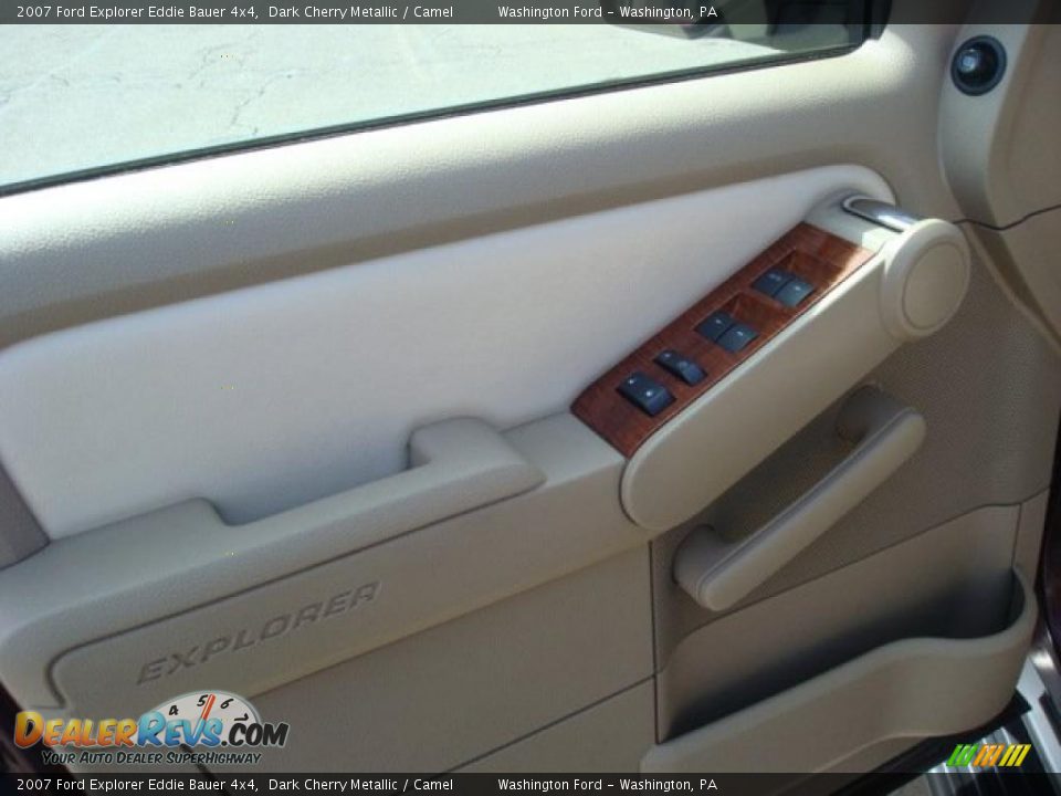 2007 Ford Explorer Eddie Bauer 4x4 Dark Cherry Metallic / Camel Photo #17
