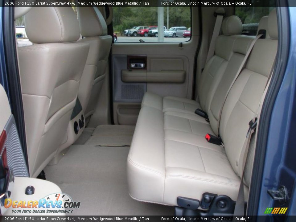 2006 Ford F150 Lariat SuperCrew 4x4 Medium Wedgewood Blue Metallic / Tan Photo #15