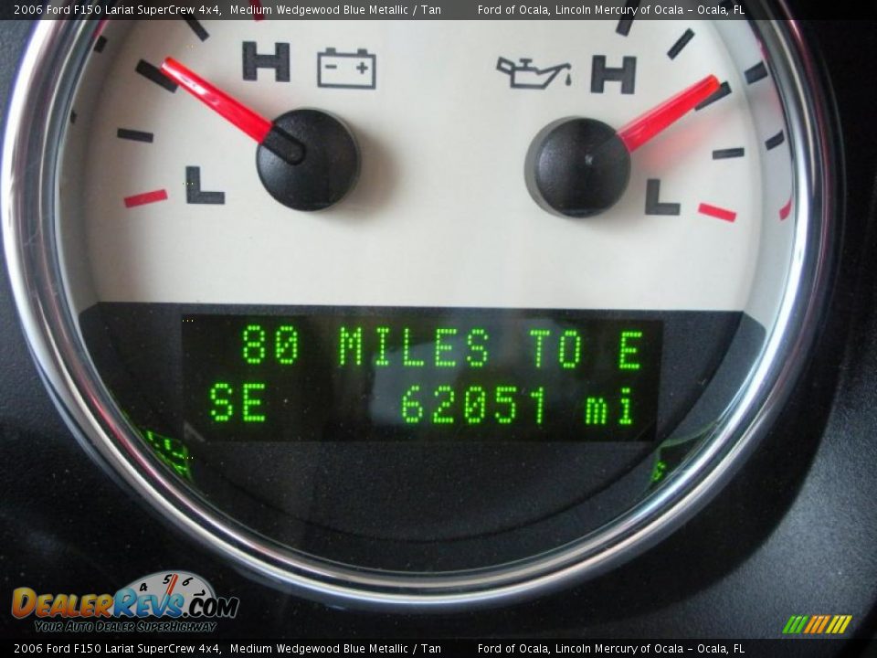 2006 Ford F150 Lariat SuperCrew 4x4 Medium Wedgewood Blue Metallic / Tan Photo #23
