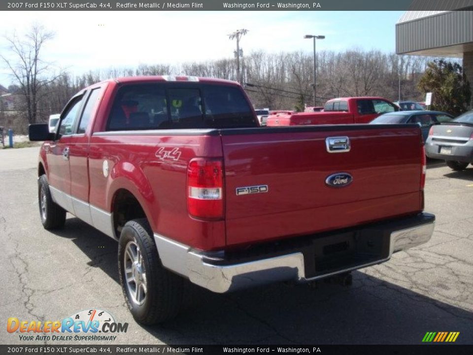 2007 Ford F150 XLT SuperCab 4x4 Redfire Metallic / Medium Flint Photo #2