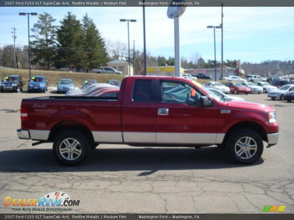 2007 Ford F150 XLT SuperCab 4x4 Redfire Metallic / Medium Flint Photo #5
