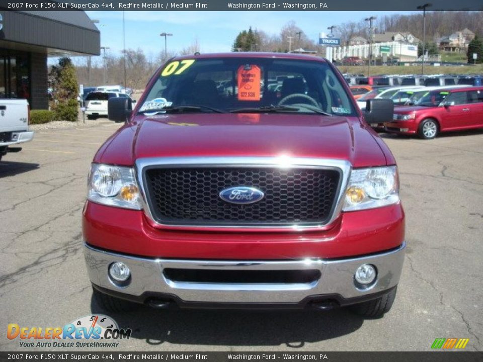 2007 Ford F150 XLT SuperCab 4x4 Redfire Metallic / Medium Flint Photo #10