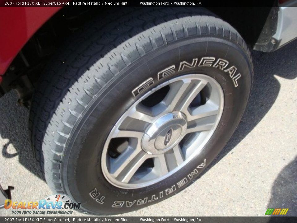 2007 Ford F150 XLT SuperCab 4x4 Redfire Metallic / Medium Flint Photo #12