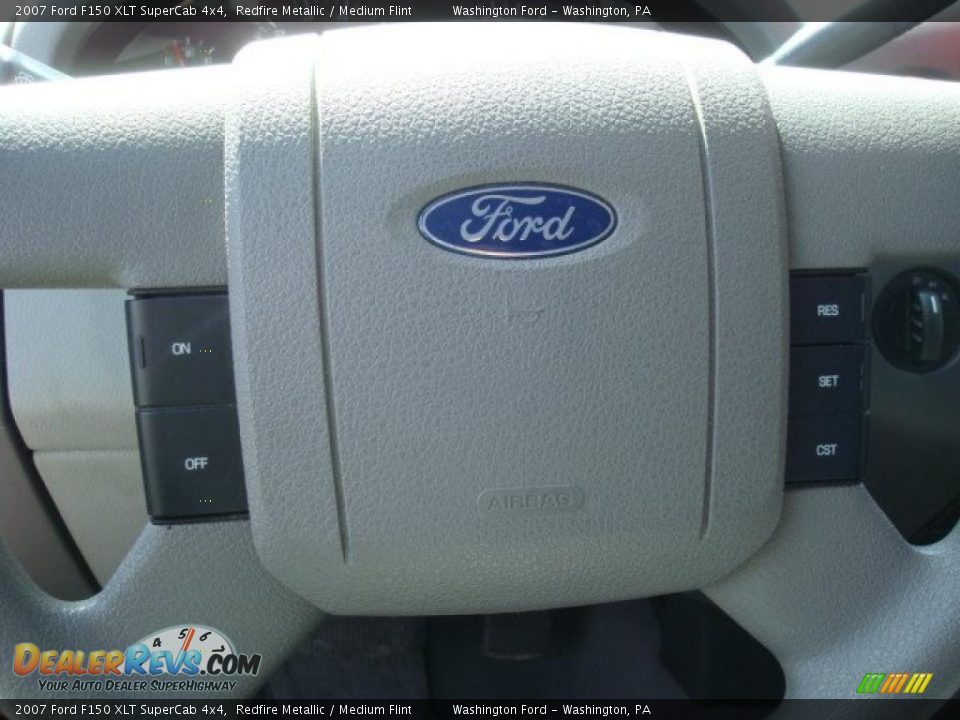 2007 Ford F150 XLT SuperCab 4x4 Redfire Metallic / Medium Flint Photo #17