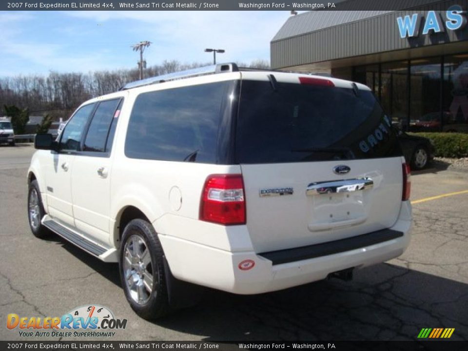 2007 Ford Expedition EL Limited 4x4 White Sand Tri Coat Metallic / Stone Photo #2