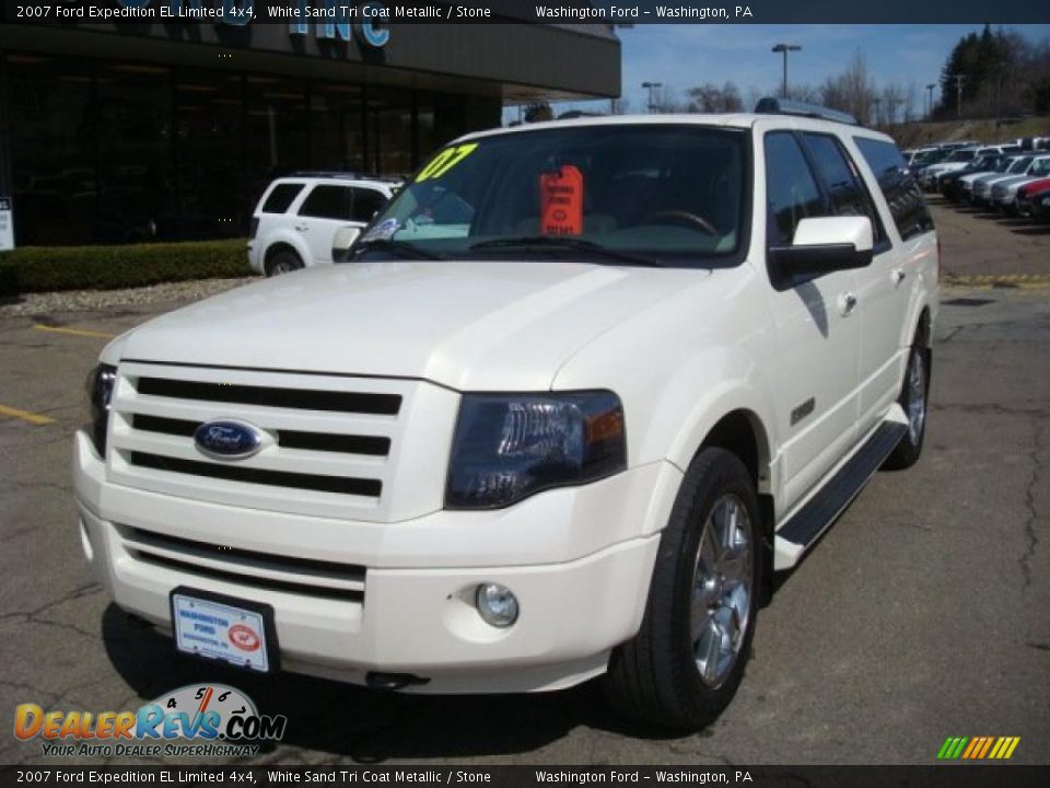2007 Ford Expedition EL Limited 4x4 White Sand Tri Coat Metallic / Stone Photo #11