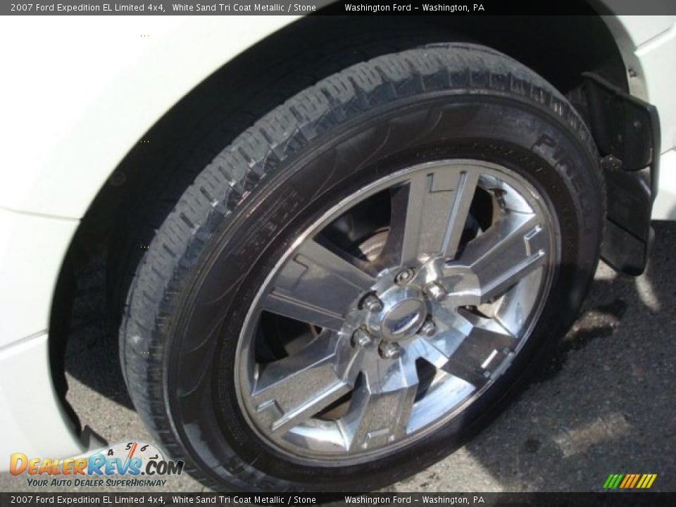 2007 Ford Expedition EL Limited 4x4 White Sand Tri Coat Metallic / Stone Photo #12