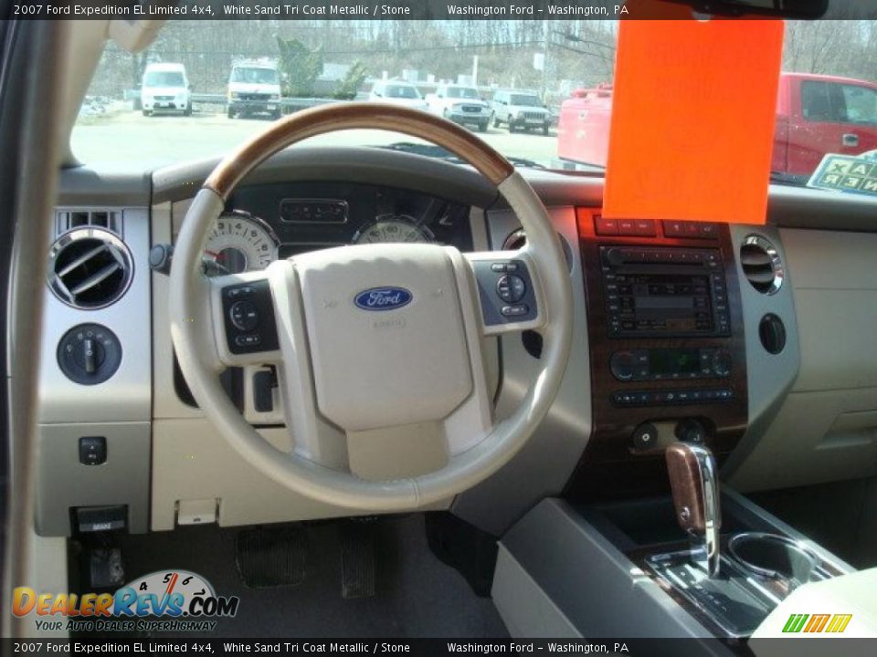 2007 Ford Expedition EL Limited 4x4 White Sand Tri Coat Metallic / Stone Photo #15