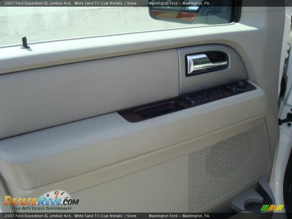 2007 Ford Expedition EL Limited 4x4 White Sand Tri Coat Metallic / Stone Photo #17