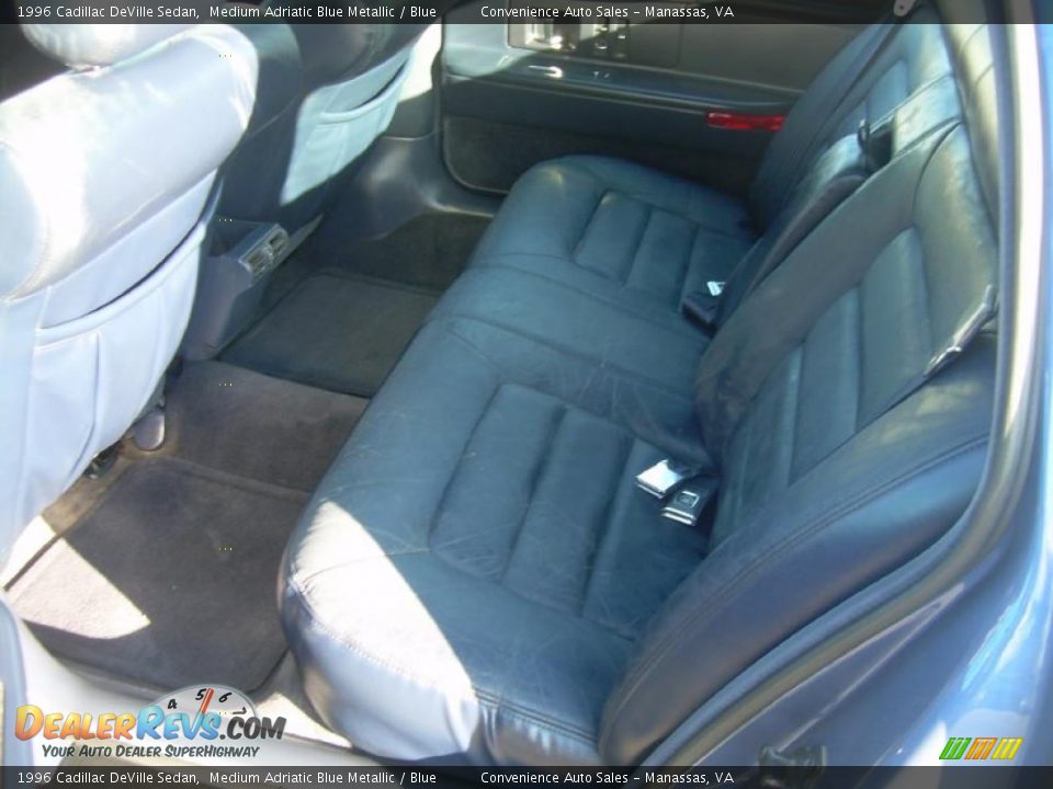 1996 Cadillac DeVille Sedan Medium Adriatic Blue Metallic / Blue Photo #11