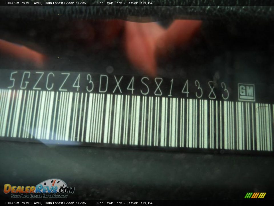 2004 Saturn VUE AWD Rain Forest Green / Gray Photo #9