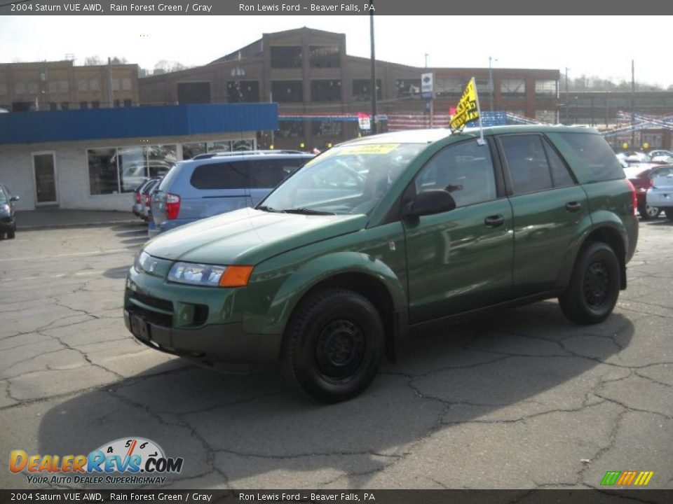 2004 Saturn VUE AWD Rain Forest Green / Gray Photo #16