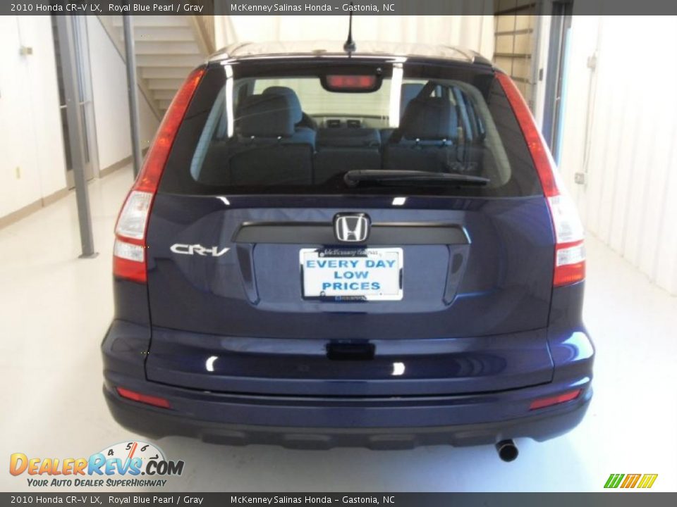 2010 Honda CR-V LX Royal Blue Pearl / Gray Photo #3