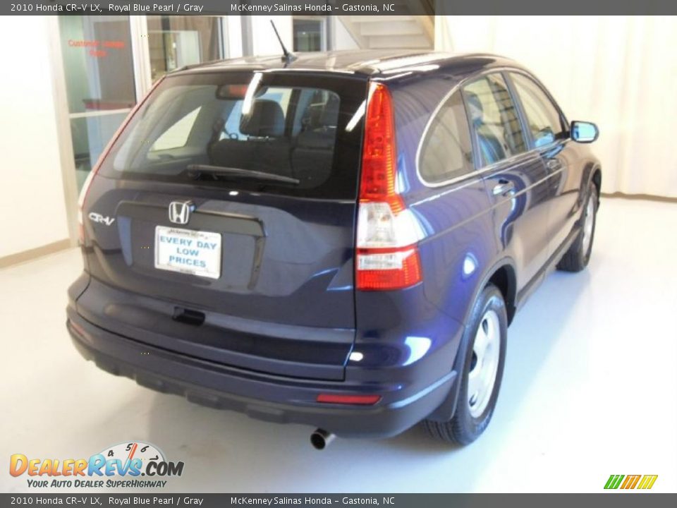 2010 Honda CR-V LX Royal Blue Pearl / Gray Photo #4