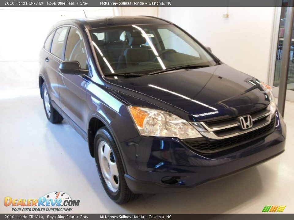 2010 Honda CR-V LX Royal Blue Pearl / Gray Photo #5