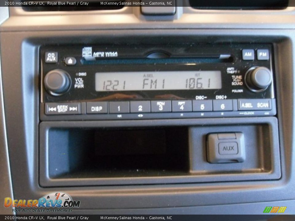 2010 Honda CR-V LX Royal Blue Pearl / Gray Photo #12