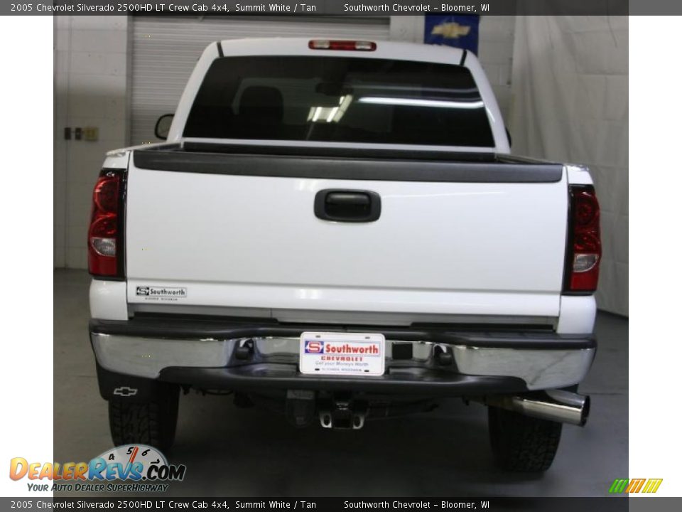 2005 Chevrolet Silverado 2500HD LT Crew Cab 4x4 Summit White / Tan Photo #3