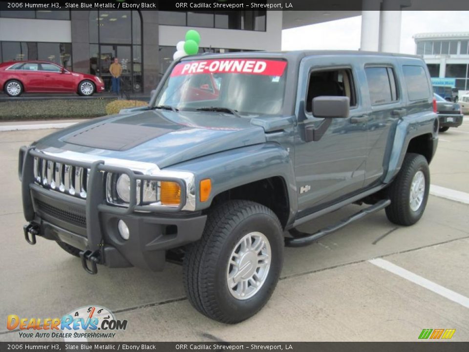 2006 Hummer H3 Slate Blue Metallic / Ebony Black Photo #1